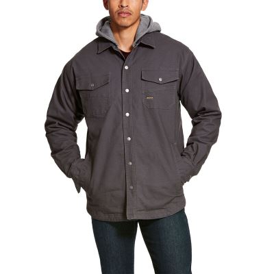 Ariat Work: Rebar Foundry Chaqueta Camisa Hombre - Gris (SNUOX1308)